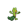Treecko back-facing sprite from Pokémon Black 2