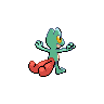 Treecko shiny back-facing sprite from Pokémon Black 2