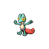 Treecko shiny front-facing sprite from Pokémon Black