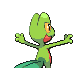 Treecko back-facing sprite from Pokémon Diamond