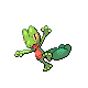 Treecko front-facing sprite from Pokémon Diamond