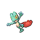 Treecko shiny front-facing sprite from Pokémon Diamond