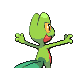 Treecko back-facing sprite from Pokémon HeartGold