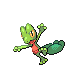 Treecko front-facing sprite from Pokémon HeartGold