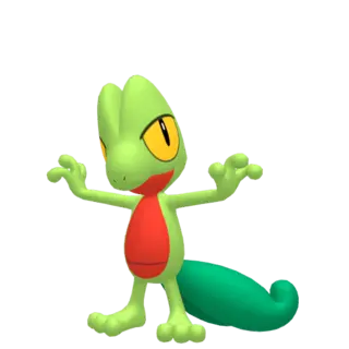 Treecko front-facing sprite from Pokémon Y