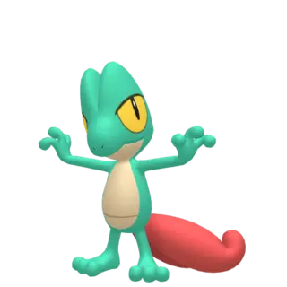 Treecko shiny front-facing sprite from Pokémon Y