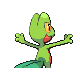 Treecko back-facing sprite from Pokémon Platinum