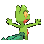 Treecko back-facing sprite from Pokémon Ruby
