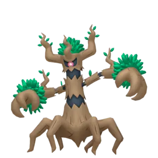 Trevenant front-facing sprite from Pokémon Shield