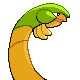 Tropius shiny back-facing sprite from Pokémon Pearl