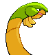 Tropius shiny back-facing sprite from Pokémon Platinum