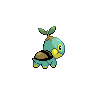 Turtwig shiny back-facing sprite from Pokémon White 2