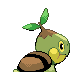 Turtwig back-facing sprite from Pokémon Diamond