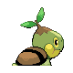 Turtwig back-facing sprite from Pokémon Platinum