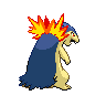 Typhlosion back-facing sprite from Pokémon Black 2