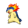 Typhlosion front-facing sprite from Pokémon Black 2