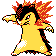 Typhlosion front-facing sprite from Pokémon Crystal
