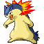Typhlosion front-facing sprite from Pokémon Emerald