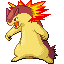 Typhlosion shiny front-facing sprite from Pokémon Emerald