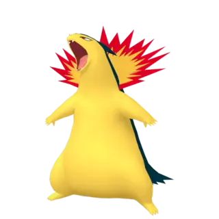 Typhlosion front-facing sprite from Champions