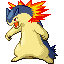 Typhlosion front-facing sprite from Pokémon Ruby