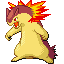 Typhlosion shiny front-facing sprite from Pokémon Ruby