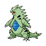 Tyranitar front-facing sprite from Pokémon Black 2