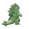 Tyranitar back-facing sprite from Pokémon Black