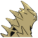 Tyranitar shiny back-facing sprite from Pokémon Diamond