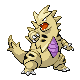 Tyranitar shiny front-facing sprite from Pokémon Diamond