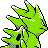 Tyranitar back-facing sprite from Pokémon Gold
