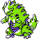 Tyranitar front-facing sprite from Pokémon Gold