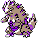 Tyranitar shiny front-facing sprite from Pokémon Gold