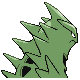 Tyranitar back-facing sprite from Pokémon HeartGold