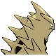 Tyranitar shiny back-facing sprite from Pokémon HeartGold