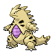 Tyranitar shiny front-facing sprite from Pokémon HeartGold