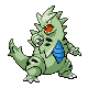 Tyranitar front-facing sprite from Pokémon Platinum