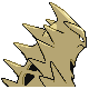 Tyranitar shiny back-facing sprite from Pokémon Platinum