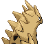 Tyranitar shiny back-facing sprite from Pokémon Ruby