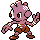 Tyrogue front-facing sprite from Pokémon Crystal