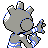 Tyrogue shiny back-facing sprite from Pokémon Crystal