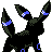 Umbreon shiny back-facing sprite from Pokémon Crystal