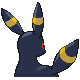 Umbreon back-facing sprite from Pokémon Diamond