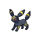 Umbreon front-facing sprite from Pokémon Diamond
