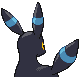 Umbreon shiny back-facing sprite from Pokémon Diamond