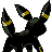 Umbreon back-facing sprite from Pokémon Gold