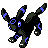 Umbreon shiny front-facing sprite from Pokémon Gold