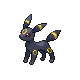 Umbreon front-facing sprite from Pokémon SoulSilver