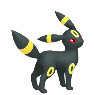 Umbreon front-facing sprite from Pokémon Shield