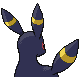 Umbreon back-facing sprite from Pokémon Platinum